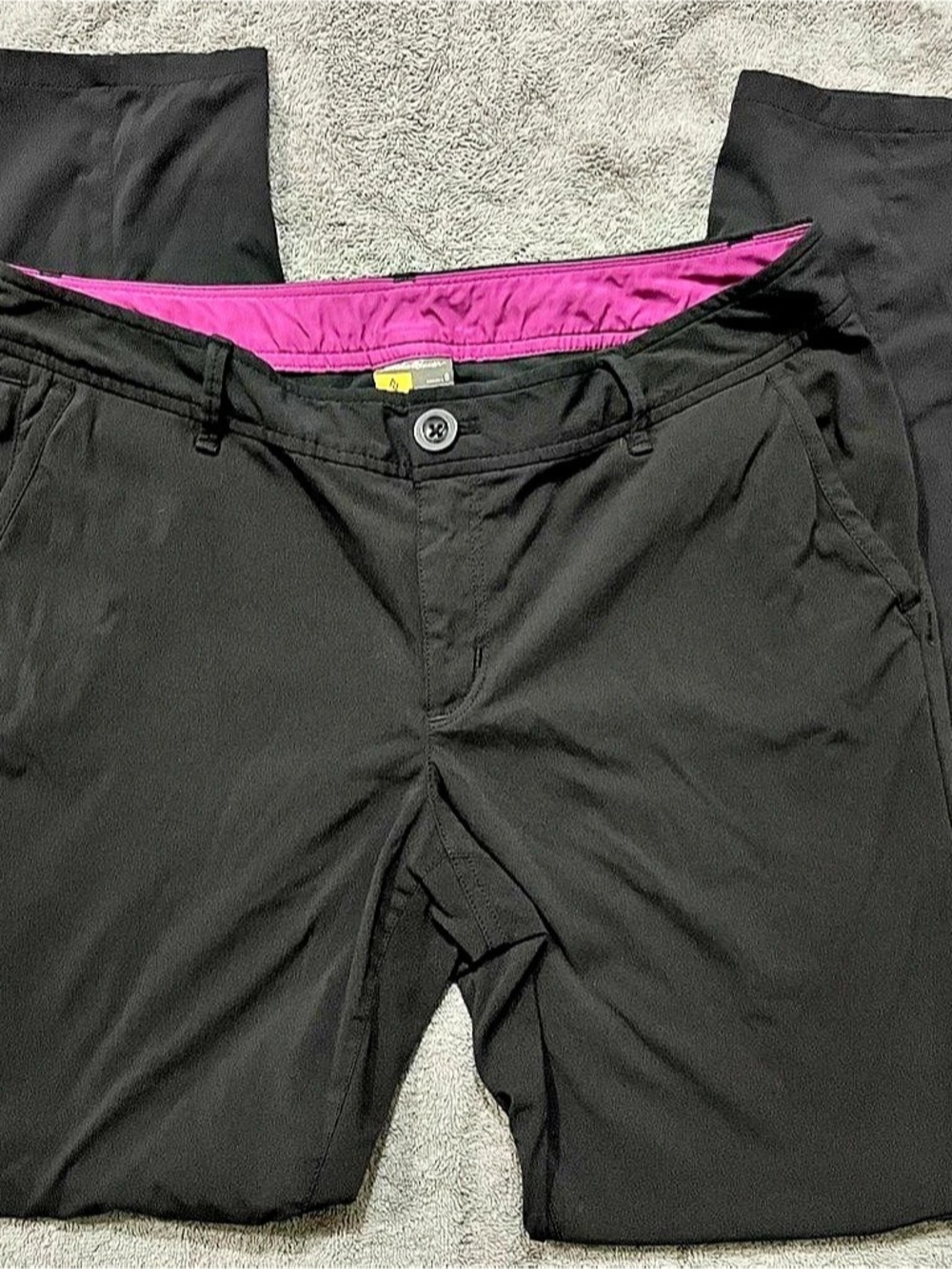 Eddie Bauer Guide Pro Pants Black Hiking Shorts Size 8
